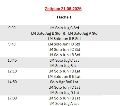 Zeitplan 21.06